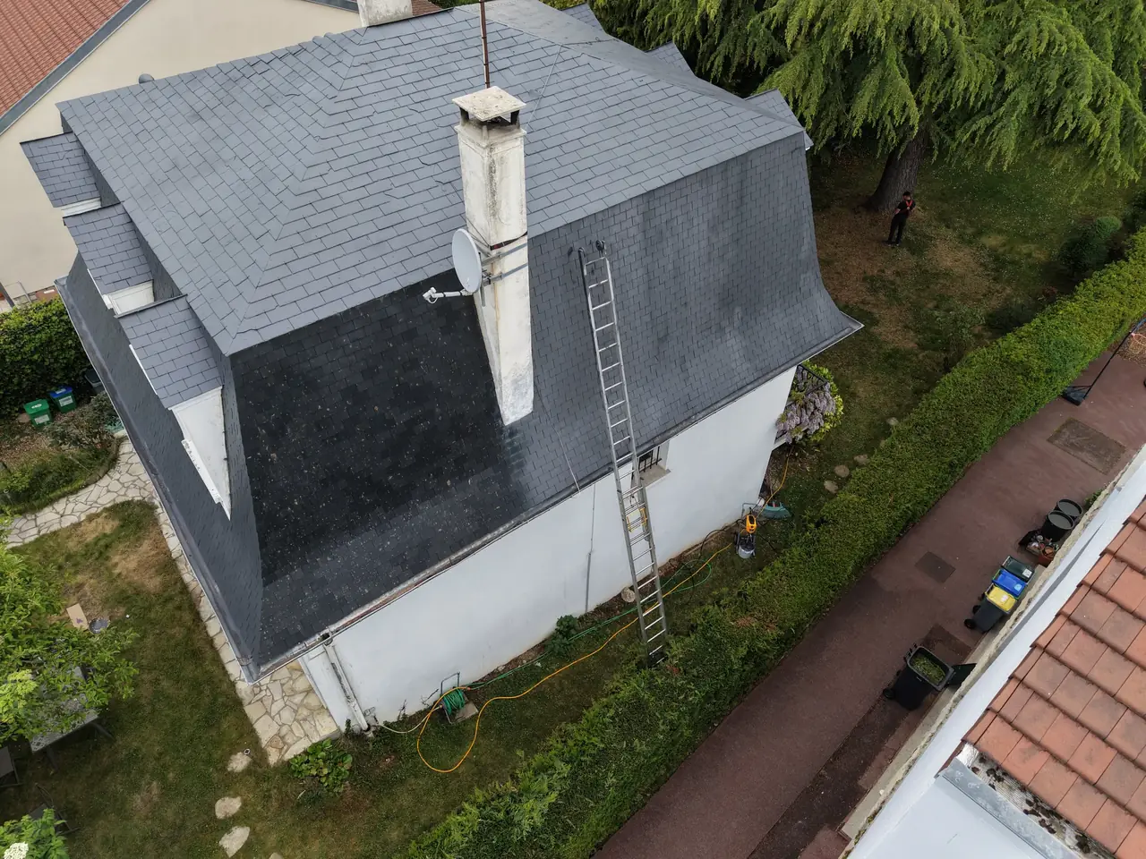 Peinture pignon maison dans les Yvelines par MS Couverture